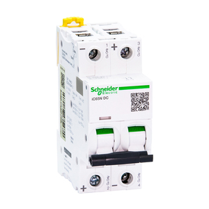 เบรกเกอร์วงจรขนาดเล็กพลังงานแสงอาทิตย์ IC65N 2P C63A A9N18263 เบรกเกอร์วงจรขนาดเล็กสำหรับ - Product Image 1