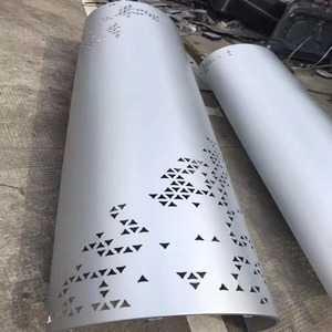 Panel <span class=keywords><strong>de</strong></span> Aluminio Luminoso Personalizado para Pilares Cilíndricos, Lámina <span class=keywords><strong>de</strong></span> Aluminio Iluminada con Diseño Artístico para Envolver Columnas - Product Image 6
