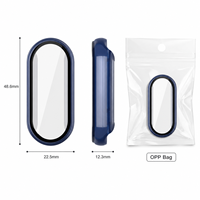 Protection d'écran en verre 9H pour Xiaomi Smart Band 10 8 9 Pro, coque de montre intelligente, protection intégrale anti-rayures et antichoc