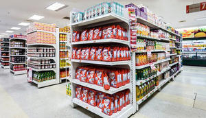 2023 חדש עיצוב סופרמרקט מדפי פלדה הקמעונאי תצוגת מדפי/מתלה עבור חנות estantes para הטיינךאס מיני מארט עיצוב - Product Image 6