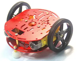 2WD 라운드 로봇 자동차 섀시 스마트 로봇 자동차 교육용 스마트 스타터 카