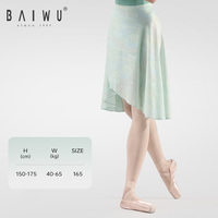 123143002 Baiwu Robe de danse enveloppante pour adulte, jupe de ballet, jupe une pièce, tenue de danse de ballet pour filles et femmes