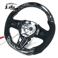 Volant en fibre de carbone forgé argenté avec affichage à LED pour Infiniti Q50 Q60 2018 + modèles