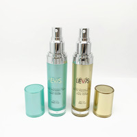 Bouteilles rondes en acrylique fantaisie avec pompe, capacité de 60 ml et 120 ml, pour l'emballage de lotions et de crèmes