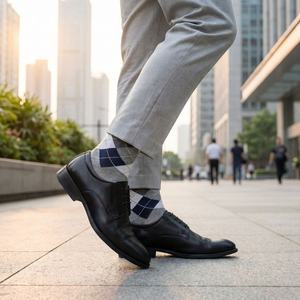 Custom Logo Mens Dress <b>Socks</b> Wholesale Formal Business Cotton <b>Socks</b> Men Work <b>Socks</b> Gift Box Packaging Personalized Design - Product Image 4