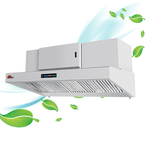 Hotte de cuisine sans conduit pour restaurant, extracteur de chaleur commercial avec ventilateur, type ESP Downdraft - Product Image 1