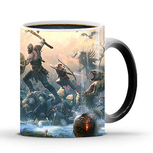 Fabrika renk değiştirme Viking Wars Warfare kupalar seramik sıcak su yüceltme fincan isı duyarlı yıldız tanrı savaş kahve kupa - Product Image 1