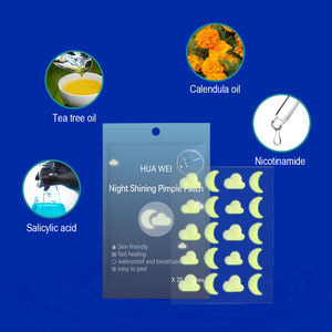 แผ่นปิดสิวสมุนไพร ปราศจากการทดลองกับสัตว์ ไฮโดรคอลลอยด์ ปิดผนึกติดแน่น แผ่นปิดสิวเรืองแสงกลางคืน 20 จุด - Product Image 2