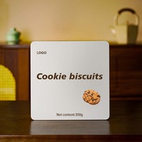 Grande boîte d'emballage pour biscuits en étain écologique de qualité alimentaire avec revêtement UV personnalisable en provenance du Guangdong pour boîte en étain