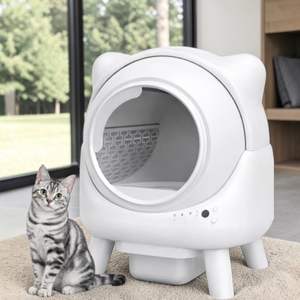 Bac à litière intelligent pour chat de 50 L avec capteur de sécurité infrarouge, nettoyage facile, extra-large - OEM/ODM disponible - Product Image 1