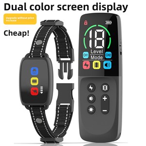 <span class=keywords><strong>Collier</strong></span> <span class=keywords><strong>anti</strong></span>-<span class=keywords><strong>aboiement</strong></span> électrique télécommandé à écran couleur pour dressage canin, modèle 760 avec batterie 300 mAh - Vente directe fabricant - Product Image 3