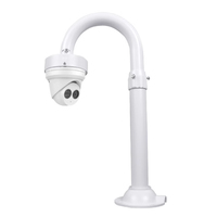 Support télescopique pour caméra dôme en forme de U, 75-150cm, support universel en alliage d'aluminium, tige d'extension à courbure verticale