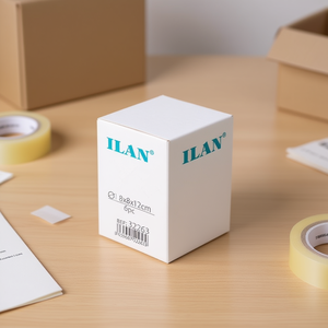 Scatole di Carta Pieghevoli Ilan 8x8x12 Cm, Scatole Bianche Resistenti per Imballaggio - Product Image 2