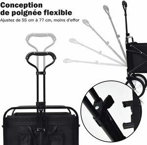 重型折叠旅行车沙滩车户外花园公园露营实用手推车 - Product Image 5