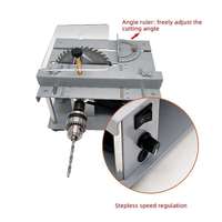 Scie circulaire de table électrique miniature industrielle DIY - Scie portative multifonctionnelle à levage pour le travail du bois 220V/110V 9000 tr/min