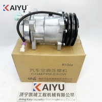 Kompresor AC Asli 60235423 GY5H14 Refrigeran R134A untuk Sany SYL956H5 Wheel Loader Suku Cadang Pendingin Udara