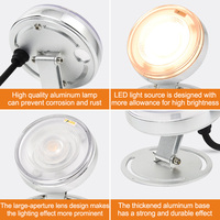 Projecteur LED Submersible IP68 pour Piscine, Acier Inoxydable 304, Couleurs RGB Changeantes, pour Fontaine, Bassin, Spa, Éclairage de Piscine DC 12V 24V