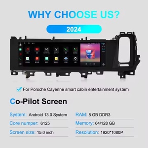 Navihua Android 13 Multimedia Car <b>DVD</b> <b>Player</b> GPS Navigation Display Screen <b>Player</b> for Porsche Cayenne 2024 Passenger Co-pilot - Product Image 2