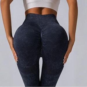 Pantalones de <span class=keywords><strong>yoga</strong></span> <span class=keywords><strong>para</strong></span> <span class=keywords><strong>mujer</strong></span> de cintura alta elástica sin costuras, con efecto tie-dye y bloques de color, realce de glúteos, largos, <span class=keywords><strong>para</strong></span> entrenamiento, en stock - Product Image 3