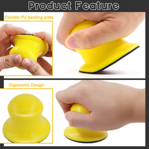 Vòng tay chà nhám Pad 5in khối mài mòn miếng đệm cao su Sanding Pads cho các ứng dụng khác nhau - Product Image 4