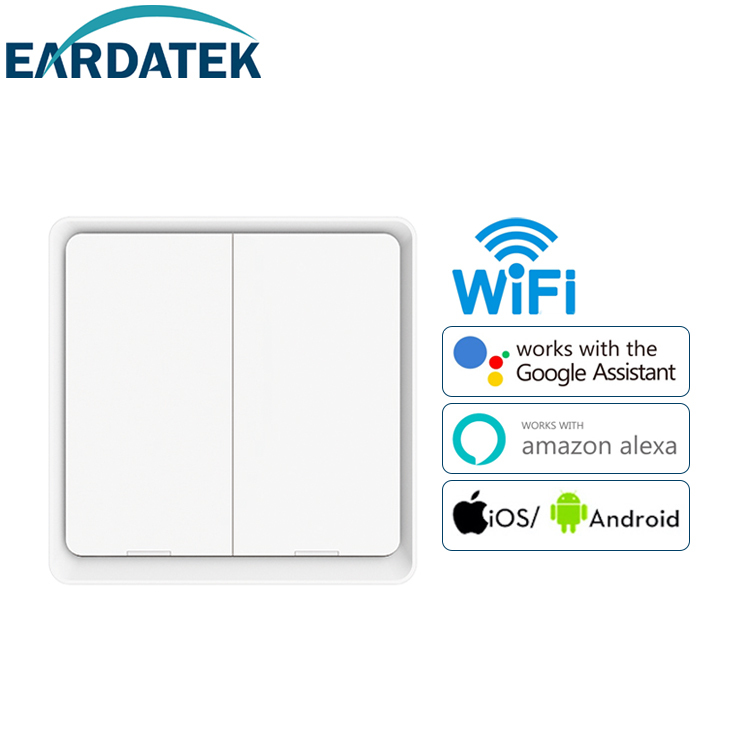 Earda ЕС 1/2/3 интеллектуальные коммутаторы для работы с поддержкой Wi-Fi без нейтральный диммер настенный умный переключатель дистанционного Управление Wi-Fi
