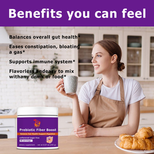 Suplementos Herbales Naturales Personalizados con Fibra Dietética, Fructooligosacáridos, Alivia el Estreñimiento, Hinchazón, Fibra Prebiótica - Product Image 4