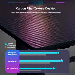 Escritorio para Juegos de Diseño Moderno, Escritorio para Computadora con Luces LED RGB, Mesa para Gamers - Product Image 6