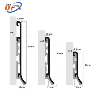Fabricant de plinthes Vente à chaud Installation facile Plancher en aluminium Bande décorative Internet Celebrity Plinthe en alliage d'aluminium - Product Image 3