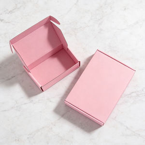 Caja de Embalaje Personalizada Ecológica Reutilizable con Diseño de Avión para Niñas, Caja de Envío Nacional, Color Rosa Popular en Instagram - Product Image 3