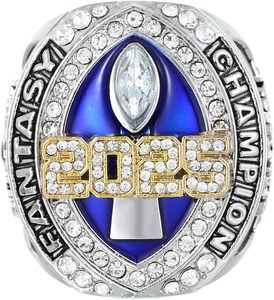 Il premio alla moda in lega Premium anello del campionato di <span class=keywords><strong>fantacalcio</strong></span> 2025 per i campioni della lega di scatole viene fornito con una scatola da esposizione - Product Image 2