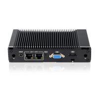 Mini PC Embebido Sin Ventilador, Intel Celeron N3160 de Cuatro Núcleos, Doble LAN, RS232, HD-MI, VGA, WiFi de Doble Banda, Sistema Operativo Win10/IoT/Linux