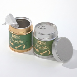 Elegante Lata de Matcha Japonesa, Lata de Metal de Grado Alimenticio para Té, Latas Personalizadas para una Marca Premium de Matcha, Lata de Matcha 60x68 - Product Image 1