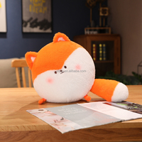 Panda grenouille et renard mignon coussin d'oreiller en peluche animaux ronds en peluche personnalisé poupée en peluche pour fille