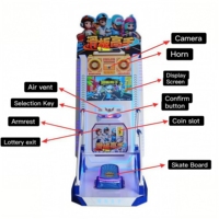Vente chaude à pièces nouveau simulateur de planche à roulettes d'arcade Machine de jeu de course de joie d'amusement de sport d'intérieur
