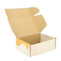 Boîte d'emballage intérieure en kraft écologique personnalisée pour petits cadeaux et livraison de produits pour entreprises en ligne