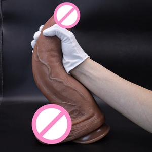 Dildo de grande taille 13,38 pouces en silicone liquide de qualité supérieure, jouet sexuel réaliste pour la masturbation féminine, imperméable, emballage discret - Product Image 3