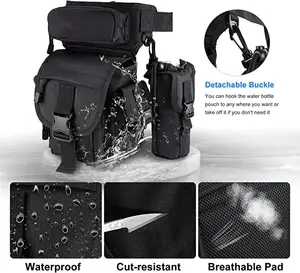 Drop Leg Bag com Water Bottle Pouch Pesca Hip Thigh Pack para Homens Mulheres Cintura Bag Caminhadas Ciclismo Caça Camping Atacado