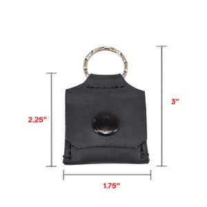 Porta tarjetas SD de cuero, mini porta tarjetas, porta tarjetas de acceso, bolsa portátil creativa para púas de guitarra, logotipo personalizado. - Product Image 4