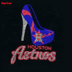ลายปักเพชรแบบรีดติดเสื้อ ดีไซน์ทีมเบสบอลฮุสตัน แอสโทรส - Product Image 6