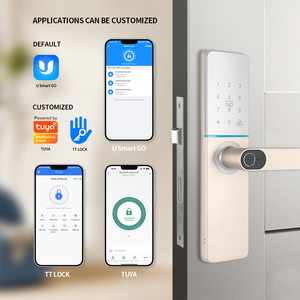 Oyo Dễ dàng cài đặt Khóa Thông Minh Chống Trộm xử lý mã pin phòng chốt cửa trước khóa với mã vân tay và chìa khóa - Product Image 4