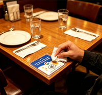 Carte de visite professionnelle Google Review 12 cm, double fonction NFC et code QR, étanche, en acrylique, pour restaurants, hôtels, cafés, vente en gros, prête à l'emploi