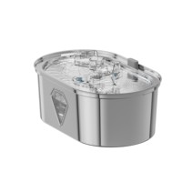 Accessoires pour animaux de compagnie Fontaine à eau pour chat en acier inoxydable 3,5 L Fontaine à eau automatique pour chat