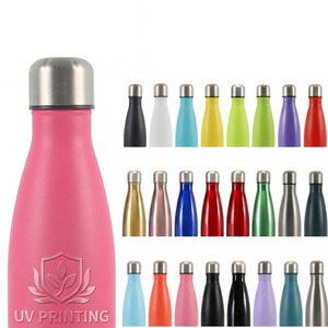 Bouteille d'eau isotherme en acier inoxydable en forme de cola avec impression de logo personnalisé, étanche, à double paroi, pour promotion - Product Image 1
