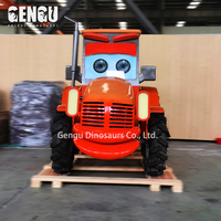 Modèle animatronique personnalisé Tracteur de dessin animé Modèle haute simulation Statue de voiture