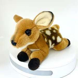 لعبة محشوة مخصصة للبيع بالجملة Bambi Elk Deer لعبة حيوانات الغابة ألعاب حيوانات أليفة محشوة لعبة أطفال أطفال