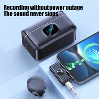 Microphone à revers magnétique sans fil avec bouton et boîtier de chargement pour l'enregistrement vidéo pour le vlogging.