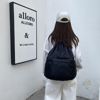 Mochila Deportiva Unisex con Cordón, Impermeable, de Oxford, con Bolsillos Dobles Laterales, para Viajes al Aire Libre, con Logotipo Personalizado, Paquete de 10 Unidades, Venta al Por Mayor