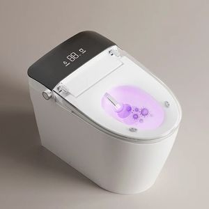<span class=keywords><strong>Toilette</strong></span> moderne intelligente Premium WC en céramique Salle de bain montée au sol Slim Flush avec siège chauffant et télécommande incluse - Product Image 6