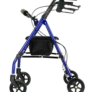 Andador Portátil <span class=keywords><strong>de</strong></span> Aleación <span class=keywords><strong>de</strong></span> Aluminio con Capacidad <span class=keywords><strong>de</strong></span> Carga <span class=keywords><strong>de</strong></span> 120 kg, Diseño Ensanchado, Plegado en un Segundo, Freno <span class=keywords><strong>de</strong></span> Disco, Fácil Transporte - Product Image 4