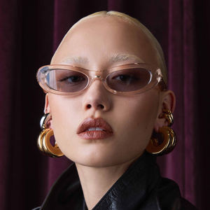 Kacamata Hitam Finewell Fashion Klasik Retro Bingkai Kecil Warna Permen Vintage <span class=keywords><strong>Cat</strong></span> <span class=keywords><strong>Eye</strong></span> Logo Kustom Wanita Pria - Product Image 3